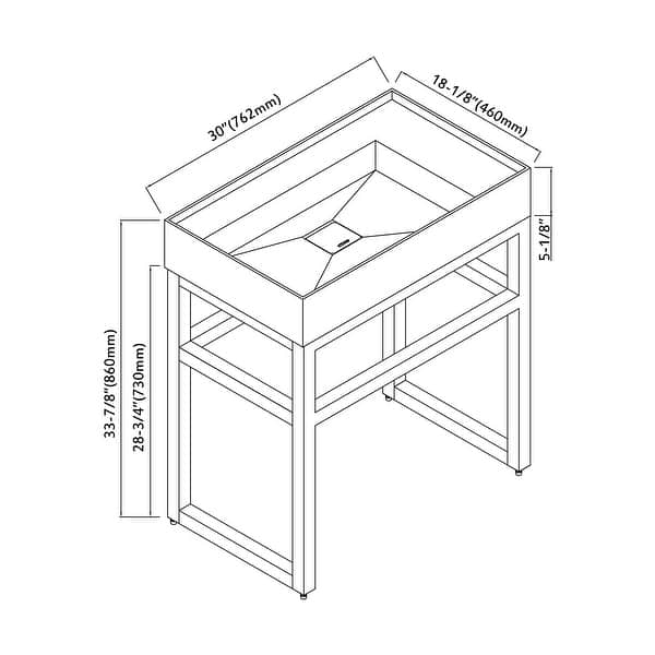 Stafford 30" Single Bathroom Sink, ADA Compliant On Sale Bed Bath